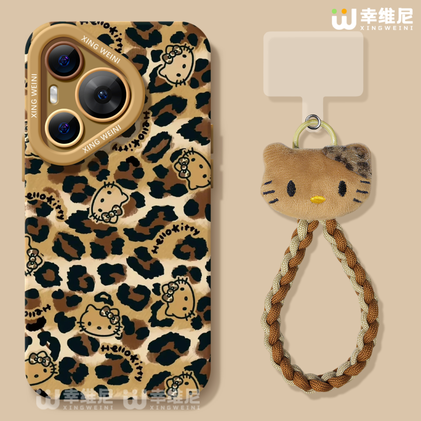 适用华为Pura80手机壳女款pura70pro保护套p40新款ultra硅胶30防摔50pro全包p70豹纹小猫p60art软p50外p80pro - 图1