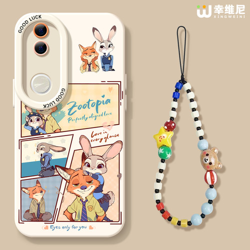 适用vivos50手机壳vivo女款s19pro保护套s18e全包s17防摔s15/s12硅胶s20pro软外壳尼克朱迪s16新款s30promini - 图1