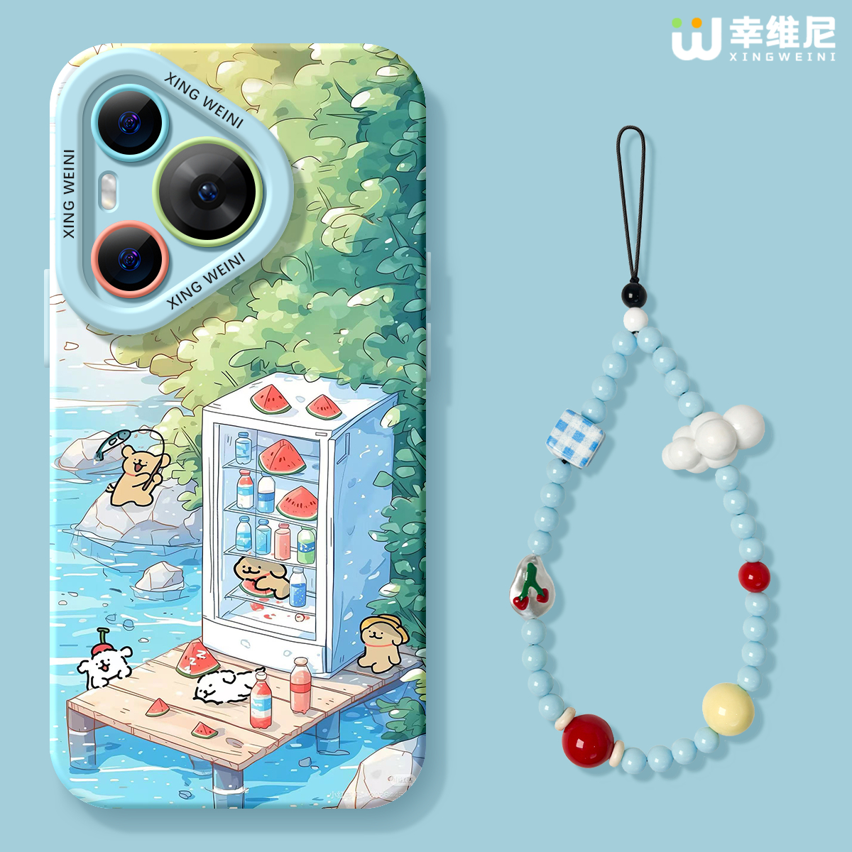 适用华为Pura80手机壳女款pura70pro保护套p40新款ultra硅胶30防摔50pro全包p70捧花小狗p60art软p50外p80pro - 图3