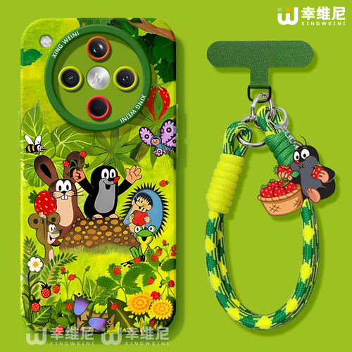 适用oppofindx9手机壳女款findx8spro保护套硅胶x7ultra全包防摔x6por新款x5创意oppo卡通鼹鼠x8ULTRA软x7pro - 图0