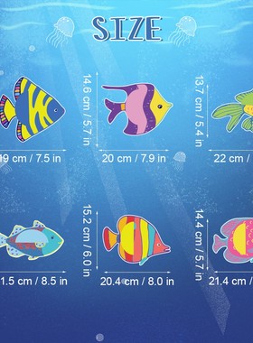 幼儿园教室海洋风主题环创布置吊饰游乐场室内大厅水母蜂窝球挂件