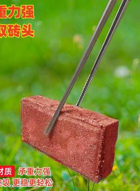 不锈钢捡垃圾夹火钳小炭夹家用加长环卫工具长柄拾物器黄鳝夹子