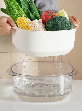 洗菜盆沥水篮新款家用厨房洗菜篮滤水洗水果淘菜盆水果盘