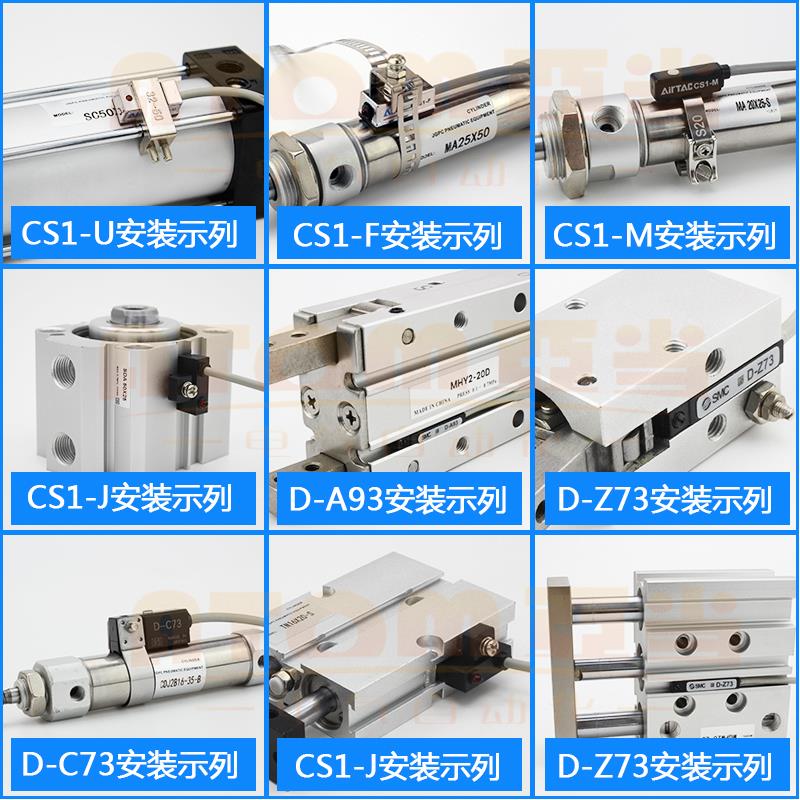 LEKON磁性开关CS1-F/U/J/S/G/M气缸SMC感应器DA93DZ73DM9BV - 图1