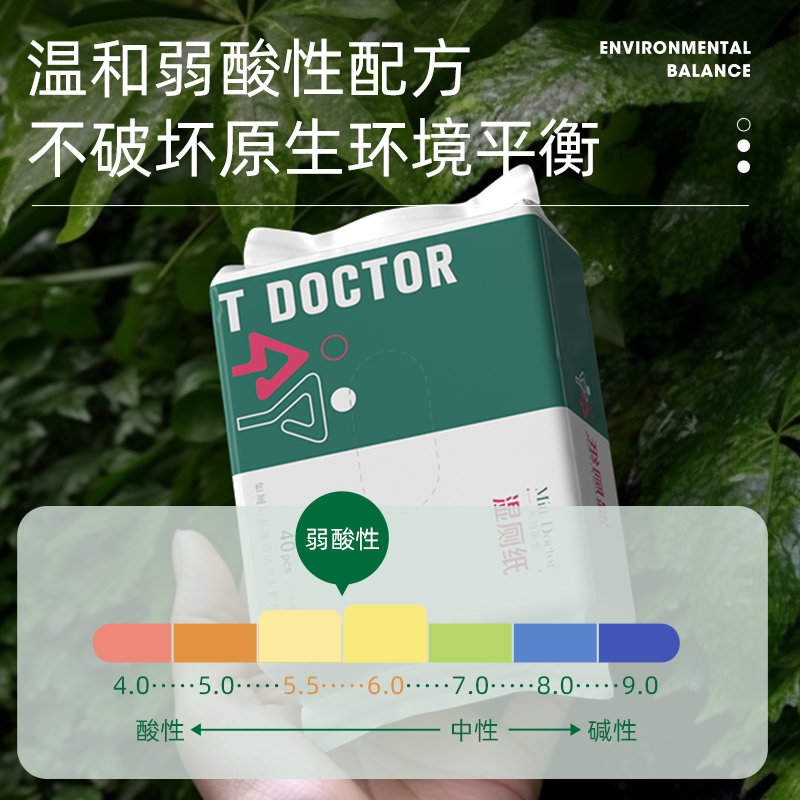 升级加厚款米特医生湿厕纸家庭实惠装男女士擦屁股湿巾厕所湿纸巾 - 图3