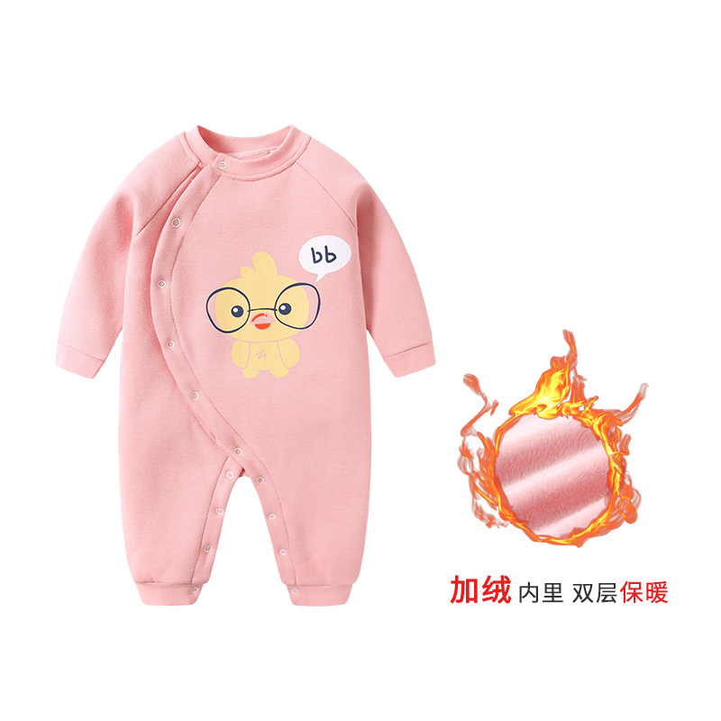 新生连体衣服加绒加厚秋装男女哈衣 舒嘉莱连身衣/爬服/哈衣