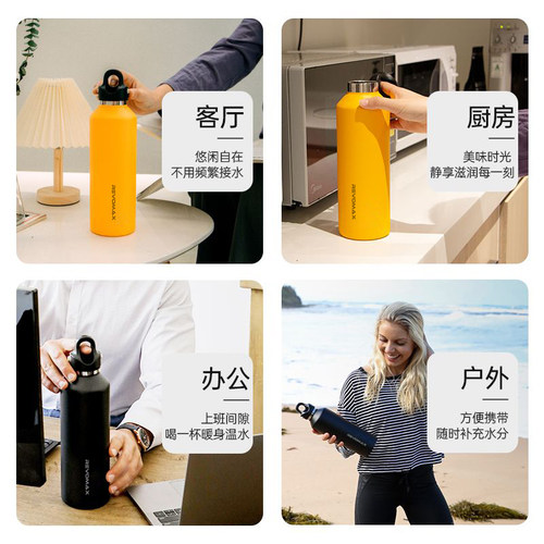 RevoMax锐虎保温杯男户外运动保温壶大容量不锈钢保冷冰霸杯950ml - 图2