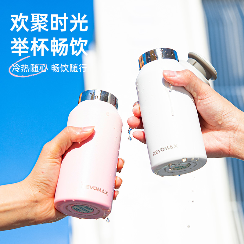 RevoMax锐虎保温杯女生无螺纹316L不锈钢水杯保冰美式 便携咖啡杯 - 图2