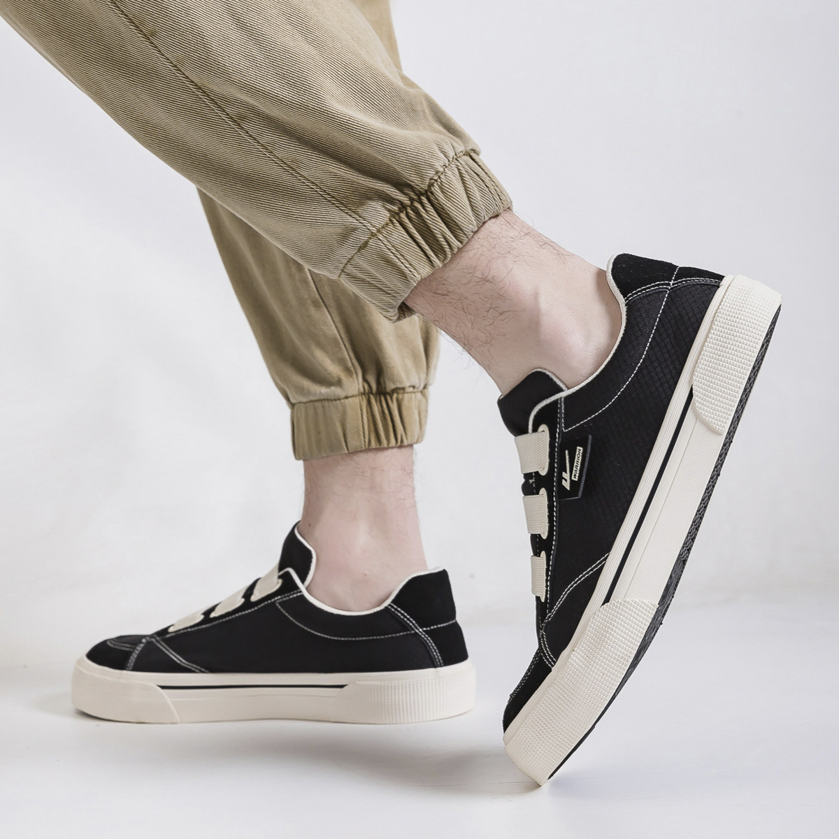 Warrior/回力男鞋2025新款春秋季休闲运动鞋厚底小白鞋一脚蹬板鞋,淘宝优惠券,粉丝福利购,淘宝优惠卷