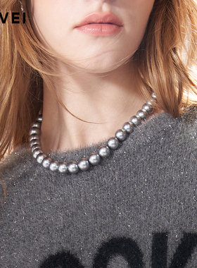 明星同款轻奢优雅人造珍珠项链