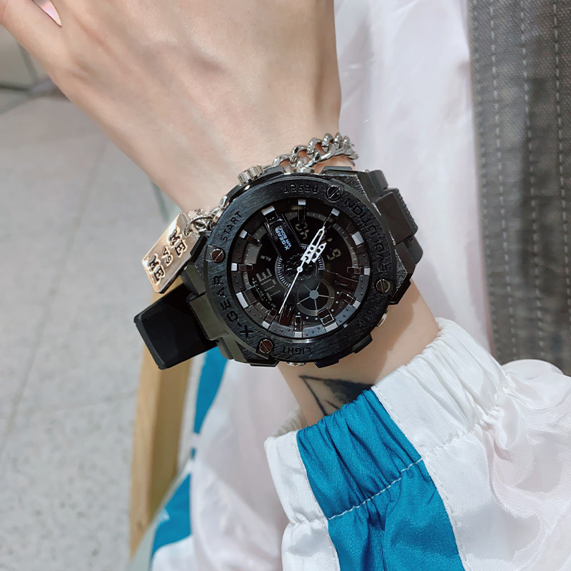 女ins风电子表男学生运动独角兽 范美国产腕表