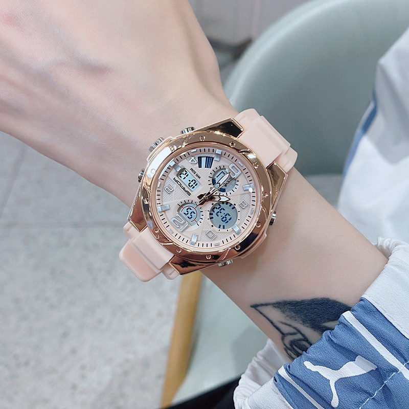 女孩防水小学生初高中考试风电子表 范美国产腕表