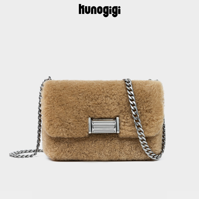 kunogigi /古良吉吉毛毛fufu斜挎包 古良吉吉女士包袋