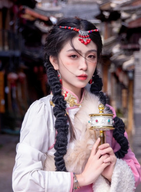 藏式异域风复古头饰女民族风波西米亚额饰眉心坠云南写真额头项链