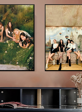 BLACKPINK海报周边装饰画相框摆台挂画明星写真定制卧室客厅壁画