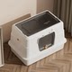 Extra large fully enclosed cat litter box, anti-splash and anti-odor