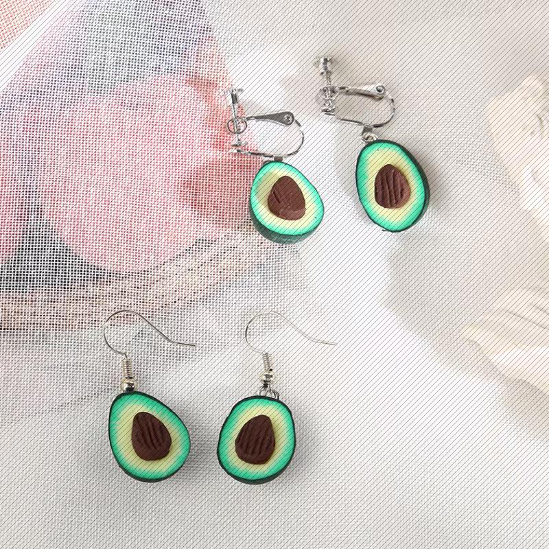 抖音新款韩版diy饰品可爱软陶耳钉 玄翠峰耳钉