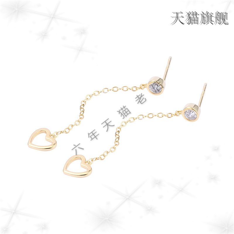 抖音同款梅陇s925纯银耳饰女镀耳钉 玄翠峰耳钉