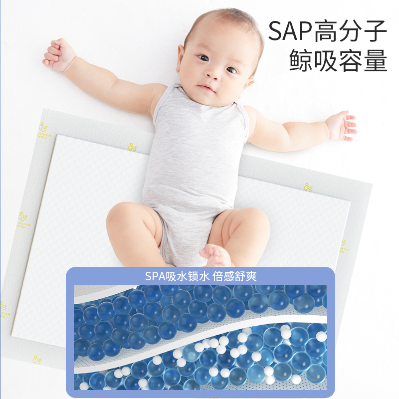 婴儿隔尿垫一次性防水透气不可洗新生宝宝加大尺寸儿童床上护理垫 - 图1