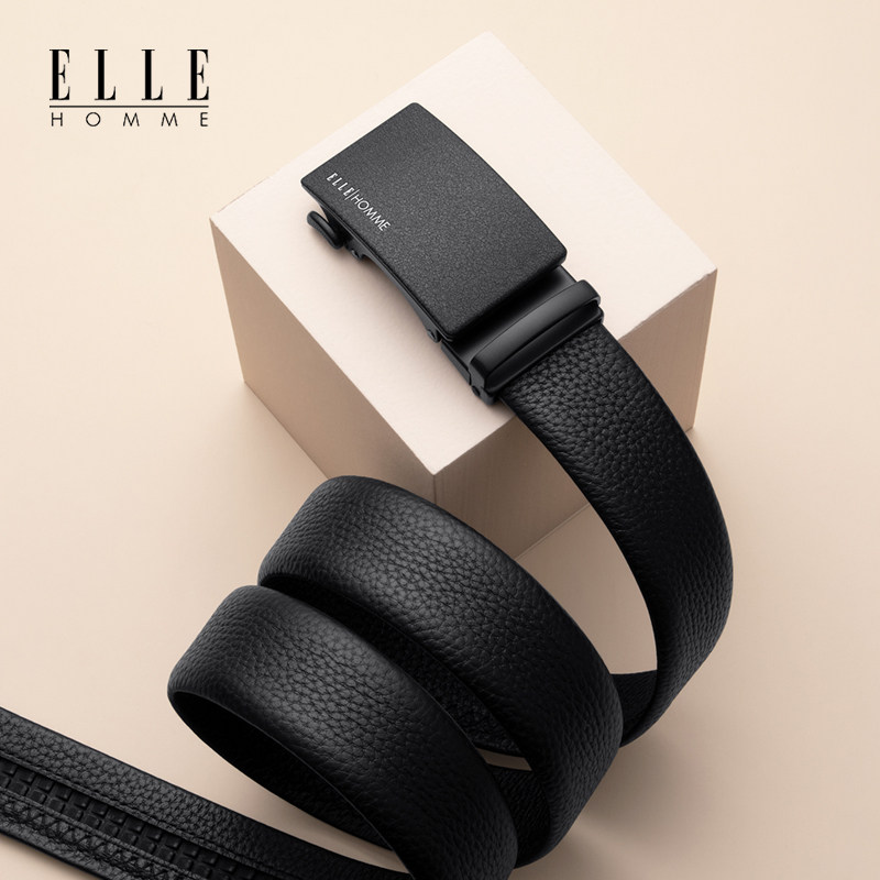 elle homme男士高档年轻人真皮腰带 ellehomme千乐禧腰带/皮带/腰链