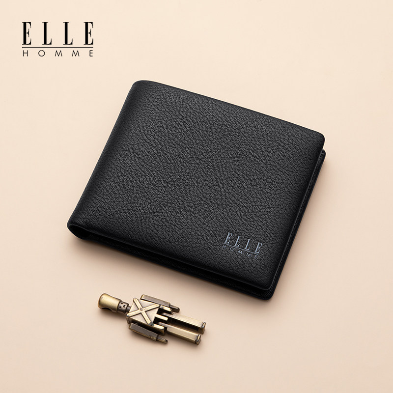 elle homme男士2022新款短款钱包 ellehomme千乐禧钱包