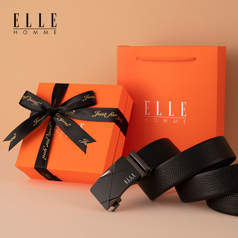 正品elle homme男士2022真皮腰带 ellehomme千乐禧腰带/皮带/腰链