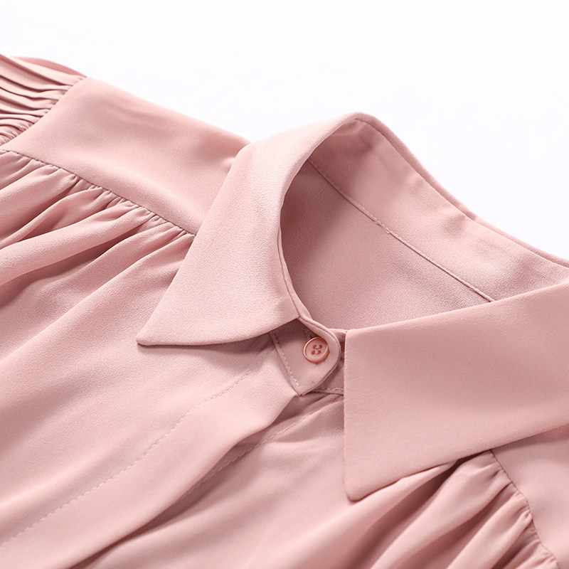 灯笼袖长袖韩版气质洋气春秋衬衫 兹欧根衬衫