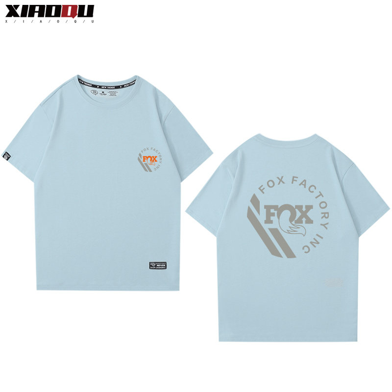 Fox Racing前叉队版越野山地自行车短袖2022新款男女骑行速降T恤_虎窝淘