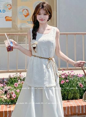 波西米亚串珠编织腰绳女夏细腰带