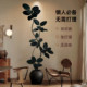 Black King Kong rubber tree simulated green plant living room decoration