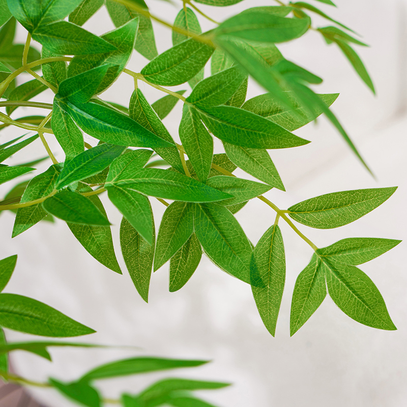 仿真植物南天竹落地盆栽仿生绿植摆件客厅沙发边家居装饰盆景假树