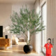 High-end light luxury simulated olive tree floor-standing potted plant