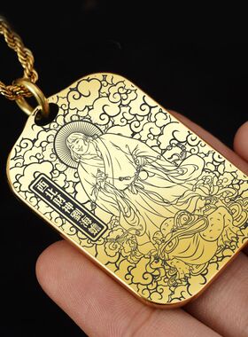 西北财神刘海蟾吊坠项链挂件坠牌