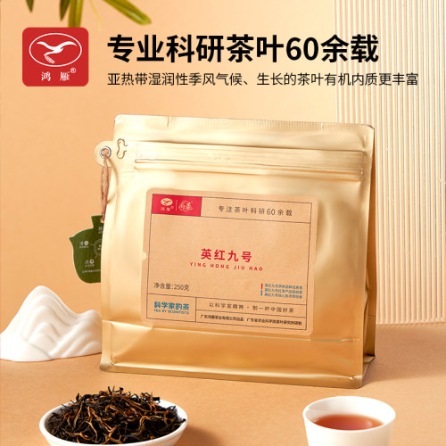 农科院茶科所鸿雁2026年正宗英红九号浓香型高端红茶250g生态茶园 - 图1
