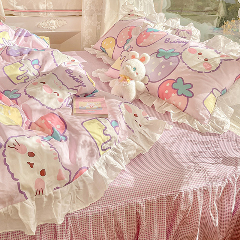 洁丽雅全棉四件套三件套风纯棉被罩 洁丽雅床上用品床品套件/四件套/多件套