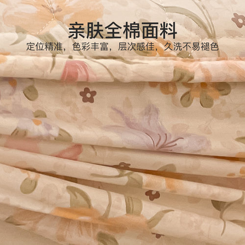 洁丽雅全棉纯棉床笠单件加厚全包床垫保护罩床套防滑防尘罩床罩 - 图1