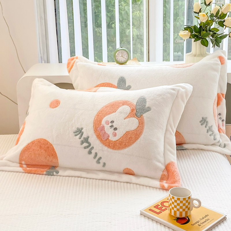 洁丽雅珊瑚绒一对装内胆套儿童枕芯 洁丽雅床上用品枕套