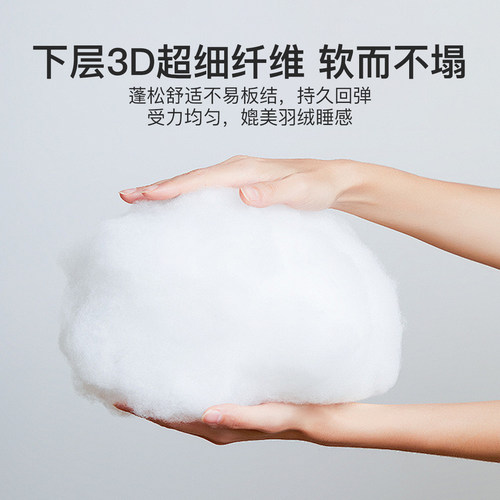 洁丽雅荞麦枕头分区颈椎枕护颈椎助睡眠护颈枕苦荞麦皮枕芯单只对 - 图2