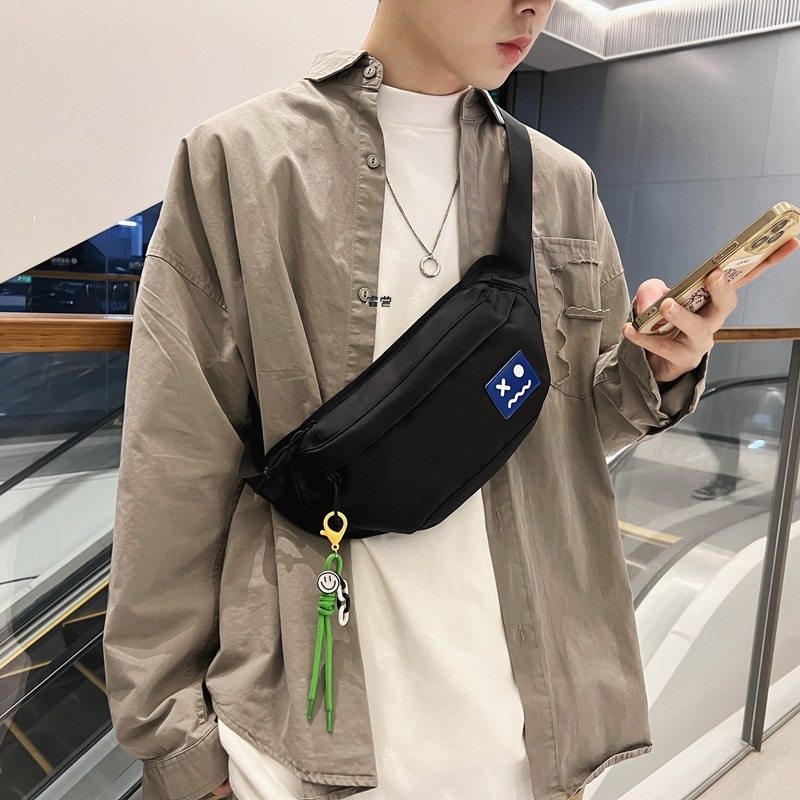 腰包男款跑步休闲运动斜挎小包女潮牌胸包2023新款男士胸包单肩包,淘宝优惠券,粉丝福利购,淘宝优惠卷