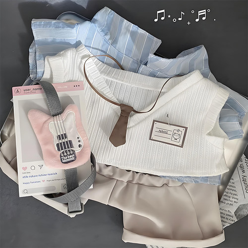 等你下课40cm厘米娃衣坐姿棉花娃娃衣服一番赏玩偶无属性公仔替换 - 图1