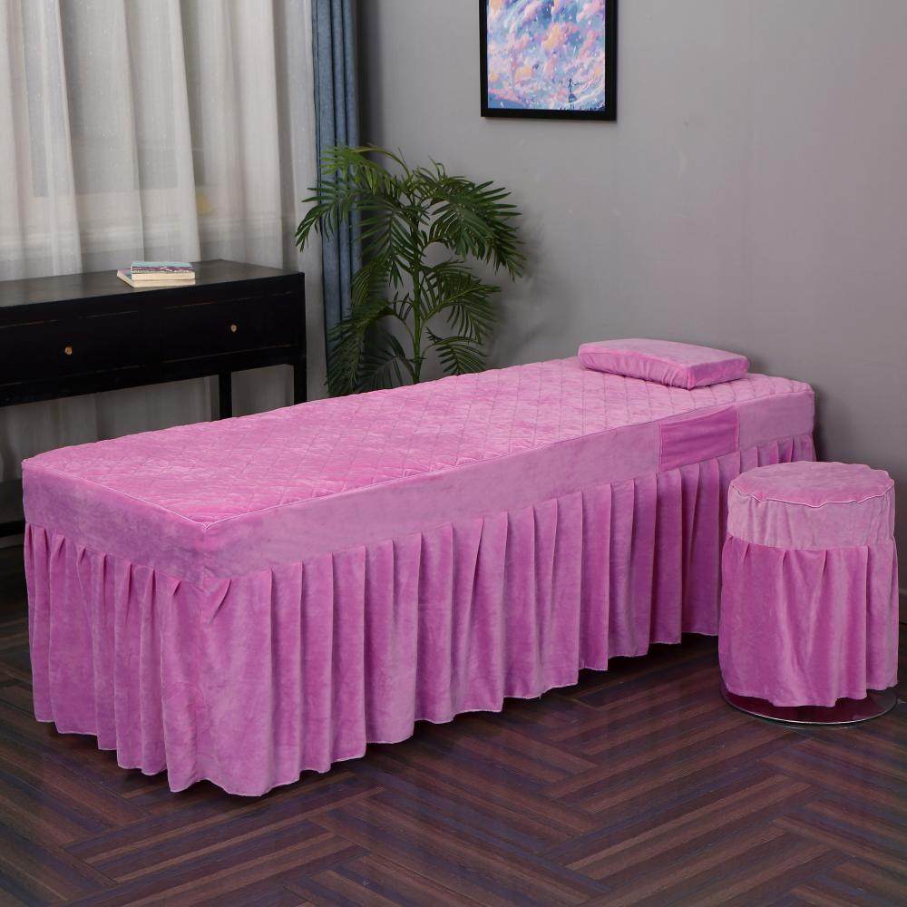 简约水晶绒美容单床罩枕套按摩理疗美体spa洗头足疗美甲采耳床罩,淘宝优惠券,粉丝福利购,淘宝优惠卷