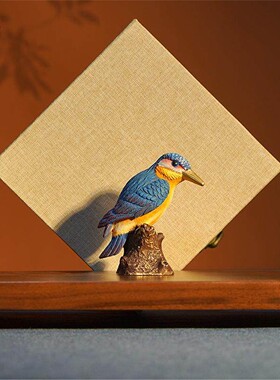 箐铜记吉祥如意翠鸟铜摆件家居装饰品客厅玄关办公室乔迁新居送朋