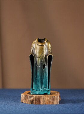 箐铜记《无相禅衣》香炉全铜摆件心守平和禅意家居装饰品客厅玄关