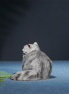 箐铜记可爱宠物猫银渐层铜摆件家居装饰品客厅玄关办公室送朋友创