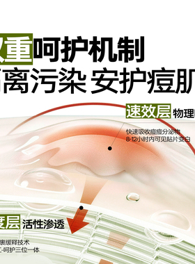 清颜植萃净痘贴急救痘痘破损爆痘祛痘贴遮痘隔污贴闭口粉刺痘痘贴
