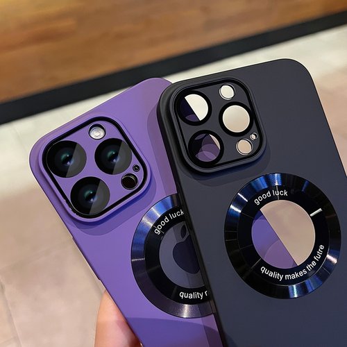 自带镜头膜17适用苹果15ProMax手机壳磁吸iPhone16高级感14Pro新款13全包防尘磨砂Plus防摔保护套网红超薄男2 - 图0