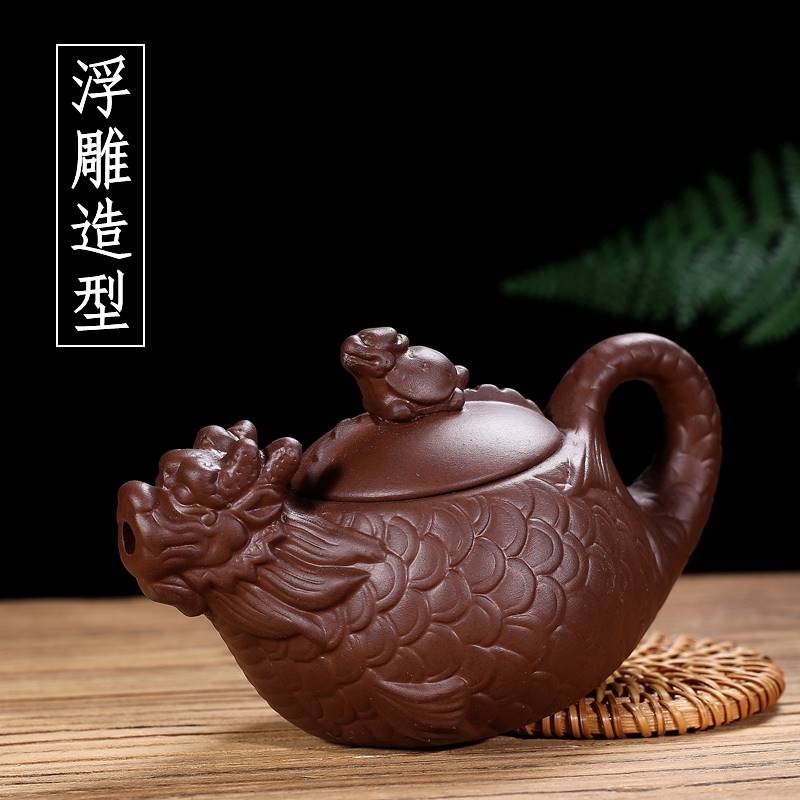 宜兴紫砂壶过滤冲泡茶壶陶瓷功夫茶具家用小品壶全手工朱泥西施壶 - 图2