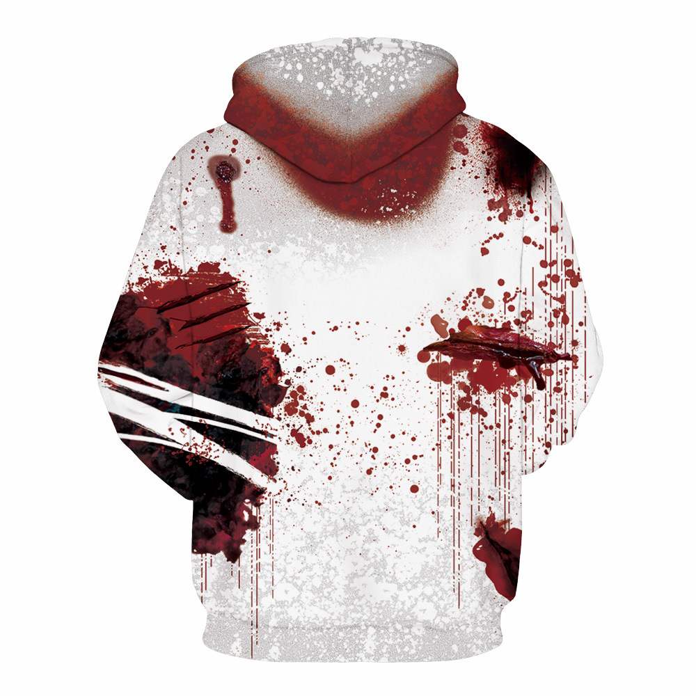 Blood Drops Hooded Sweater Couple Top Hooded - 图0