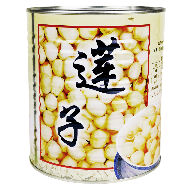 名忠莲子罐头3.15KG 糖水双皮奶甜品奶茶店专用即食罐装 广州明忠 - 图3