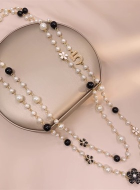 珍珠毛衣链2025年新款潮长款